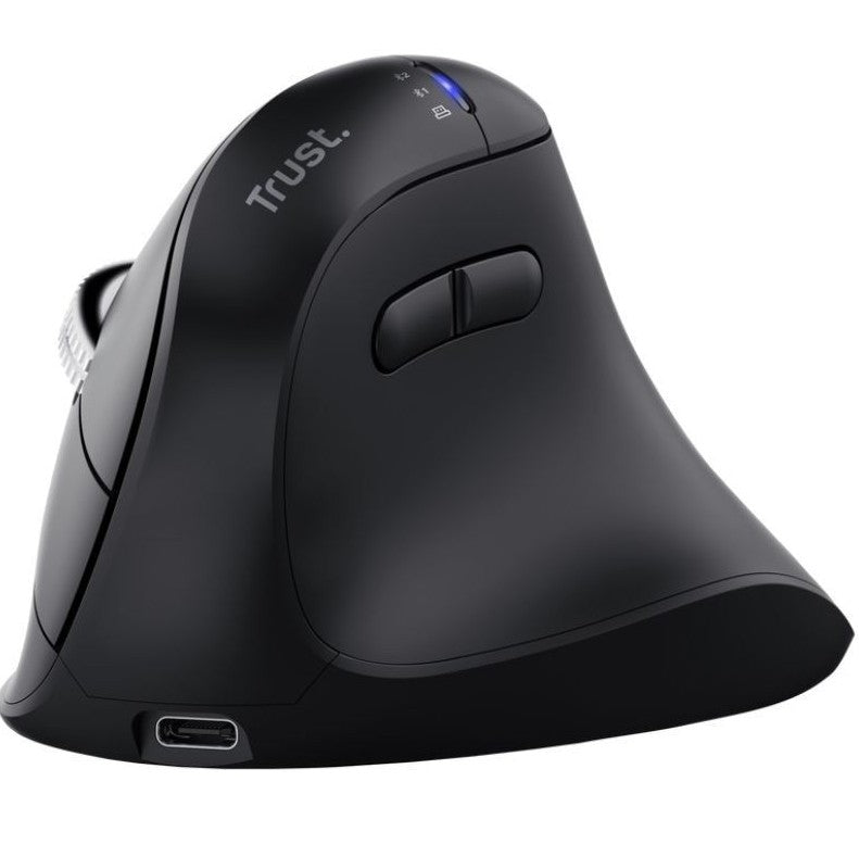 RATON OPTICO WIRELESS ERGONOMICO VERTICAL VYRAN NEGRO TRUST