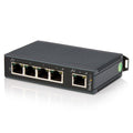 Switch Conmutador Industrial Ethernet de 5 Puertos RJ45 de Montaje en Carril DIN