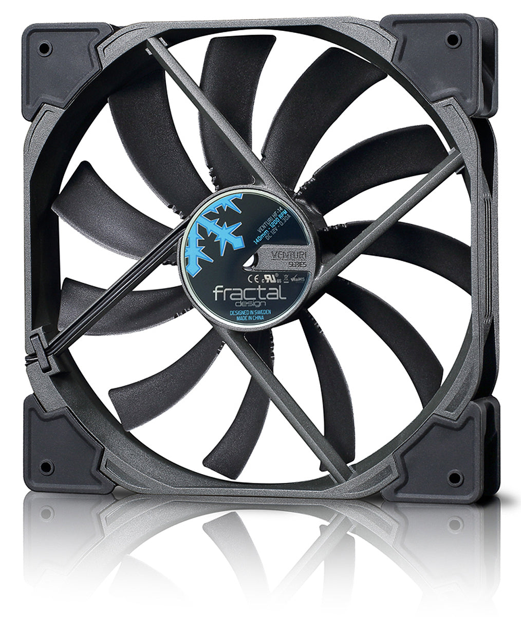 Venturi HF-14 Carcasa del ordenador Ventilador 14 cm Negro, Gris