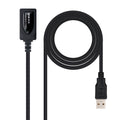 CABLE USB 2.0 PROLONGADOR CON AMPLIFICADOR, TIPO A/M-A/H, 5.0 M