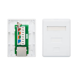 ROSETA DE SUPERFICIE PARA RJ45 CAT.6 FTP 1 TOMA, BLANCO