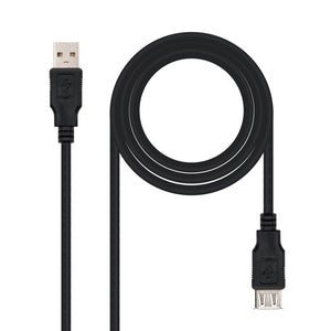CABLE USB 2.0, TIPO A/M-A/H, NEGRO, 3.0 M