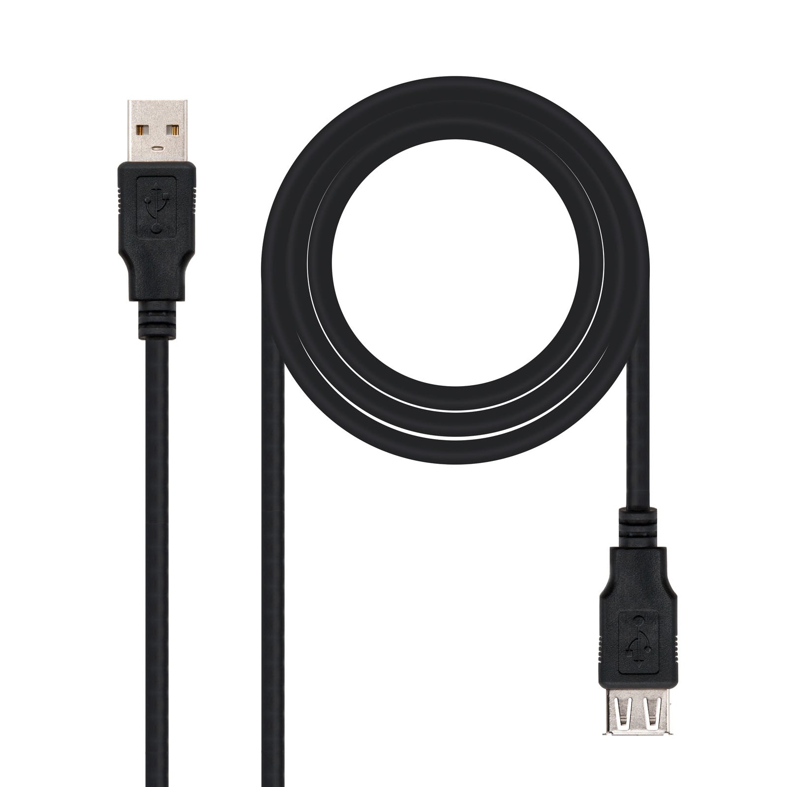 CABLE USB 2.0, TIPO A/M-A/H, NEGRO, 3.0 M