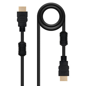 CABLE HDMI V1.4 (ALTA VELOCIDAD / HEC) CON FERRITA, A/M-A/M, 3.0 M