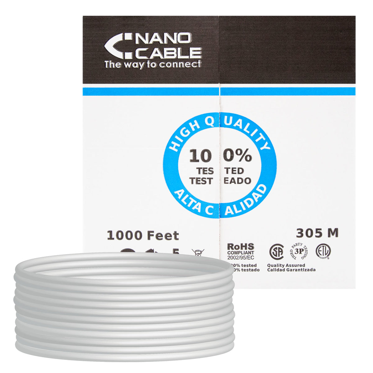 CABLE RED RJ45 CAT.5E UTP FLEXIBLE AWG24, 305 M