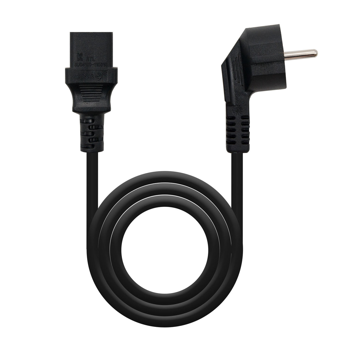 Cable Alimentación CPU, CEE7/M-C13/H, Negro, 2 m