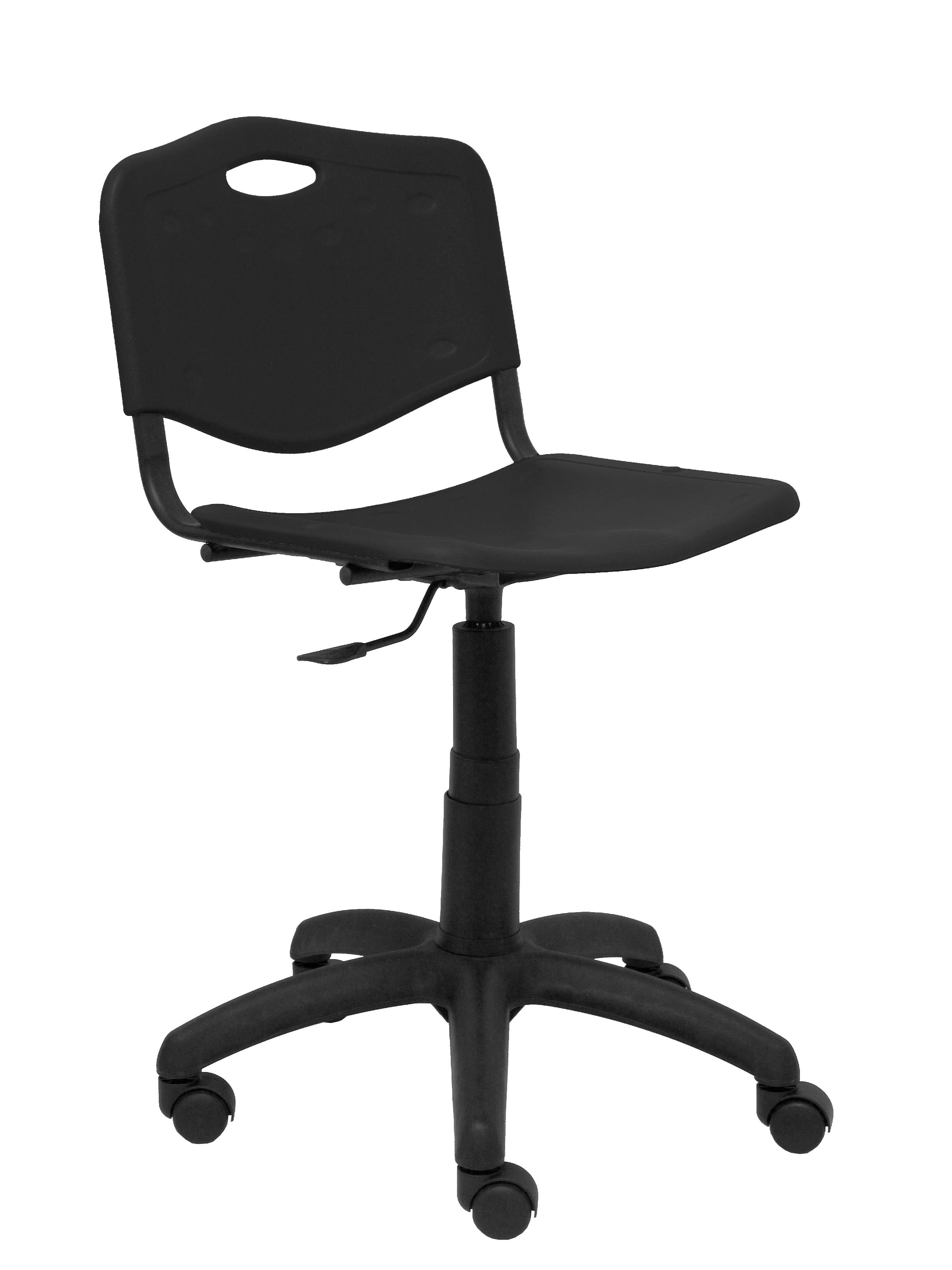 Silla Robledo giratoria negra