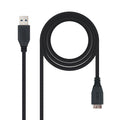 CABLE USB 3.0, TIPO A/M-MICRO B/M, NEGRO, 2.0 M