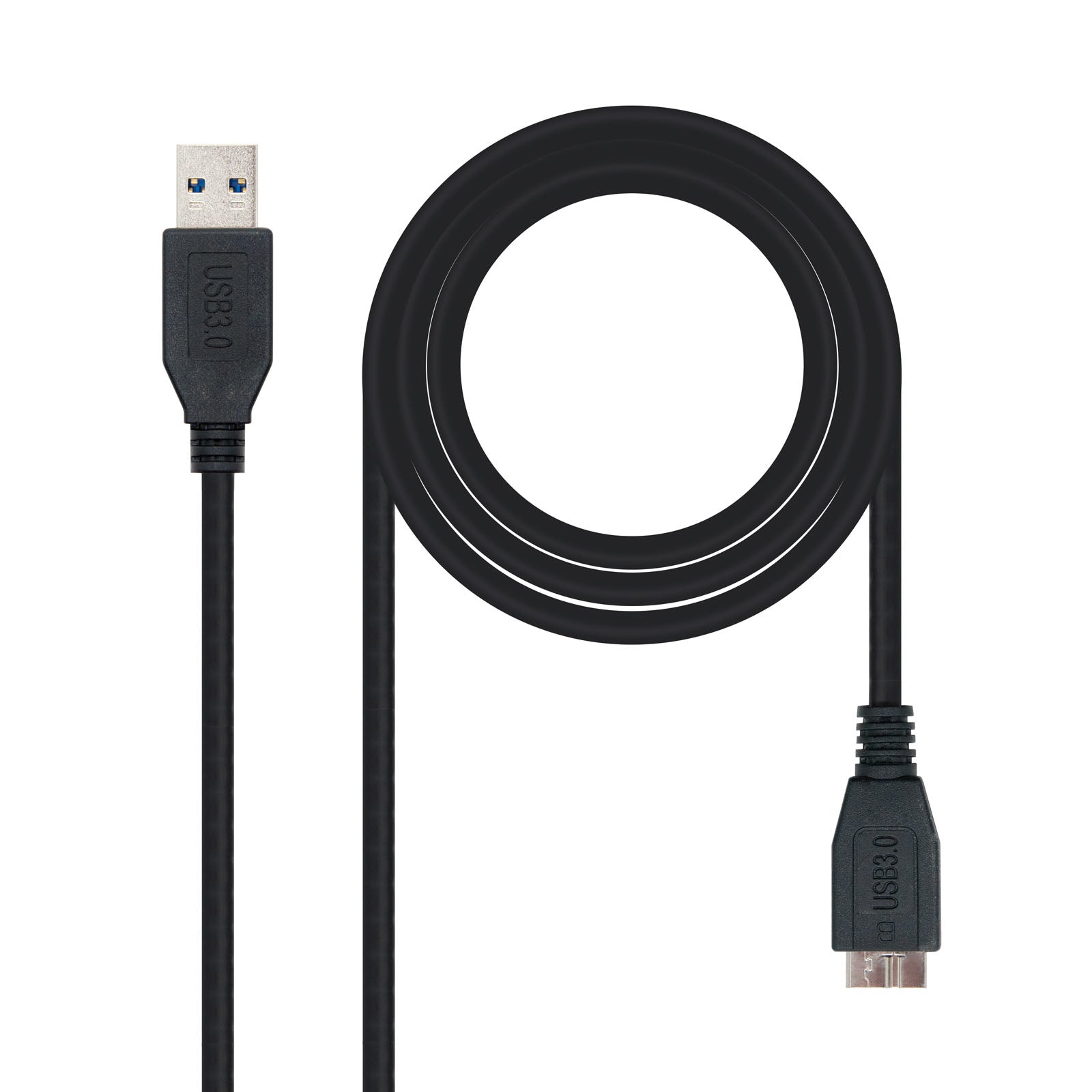 CABLE USB 3.0, TIPO A/M-MICRO B/M, NEGRO, 2.0 M