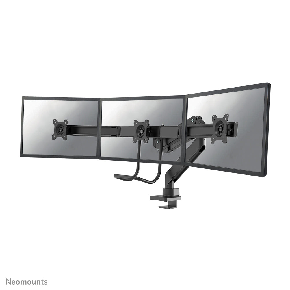 NM-D775DX3BLACK Brazo de monitor 17-27" - resorte de gas - Topfix - Tope-a-180°