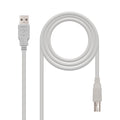 CABLE USB 2.0 IMPRESORA, TIPO A/M-B/M, BEIGE, 1.0 M