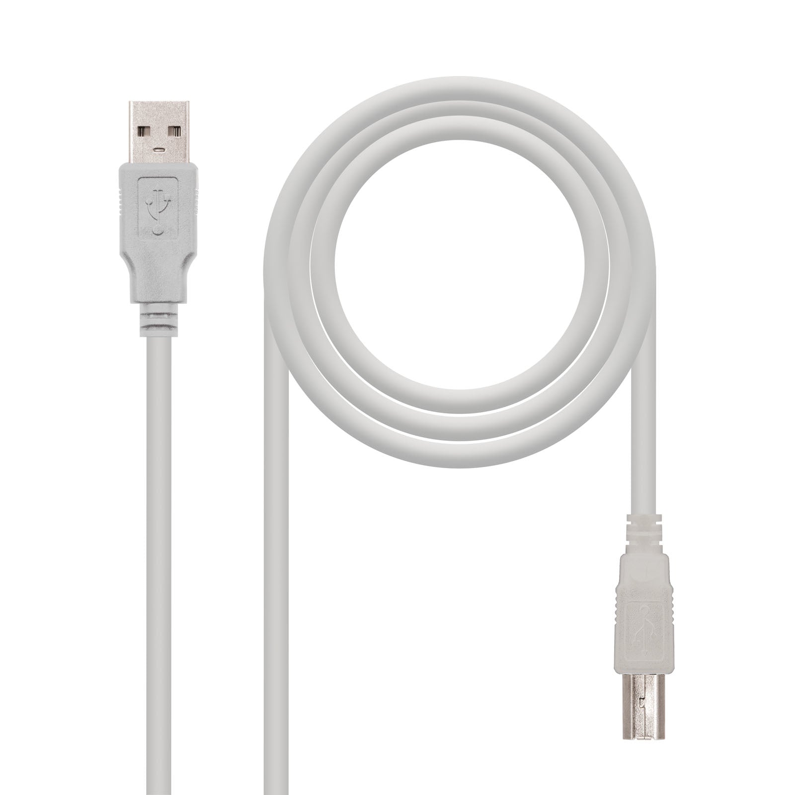 CABLE USB 2.0 IMPRESORA, TIPO A/M-B/M, BEIGE, 1.0 M