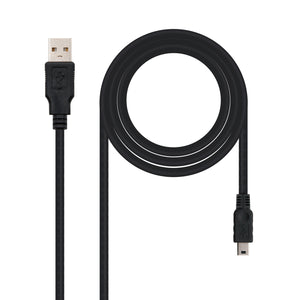 CABLE USB 2.0, TIPO A/M-MINI USB 5PIN/M, 1.0 M