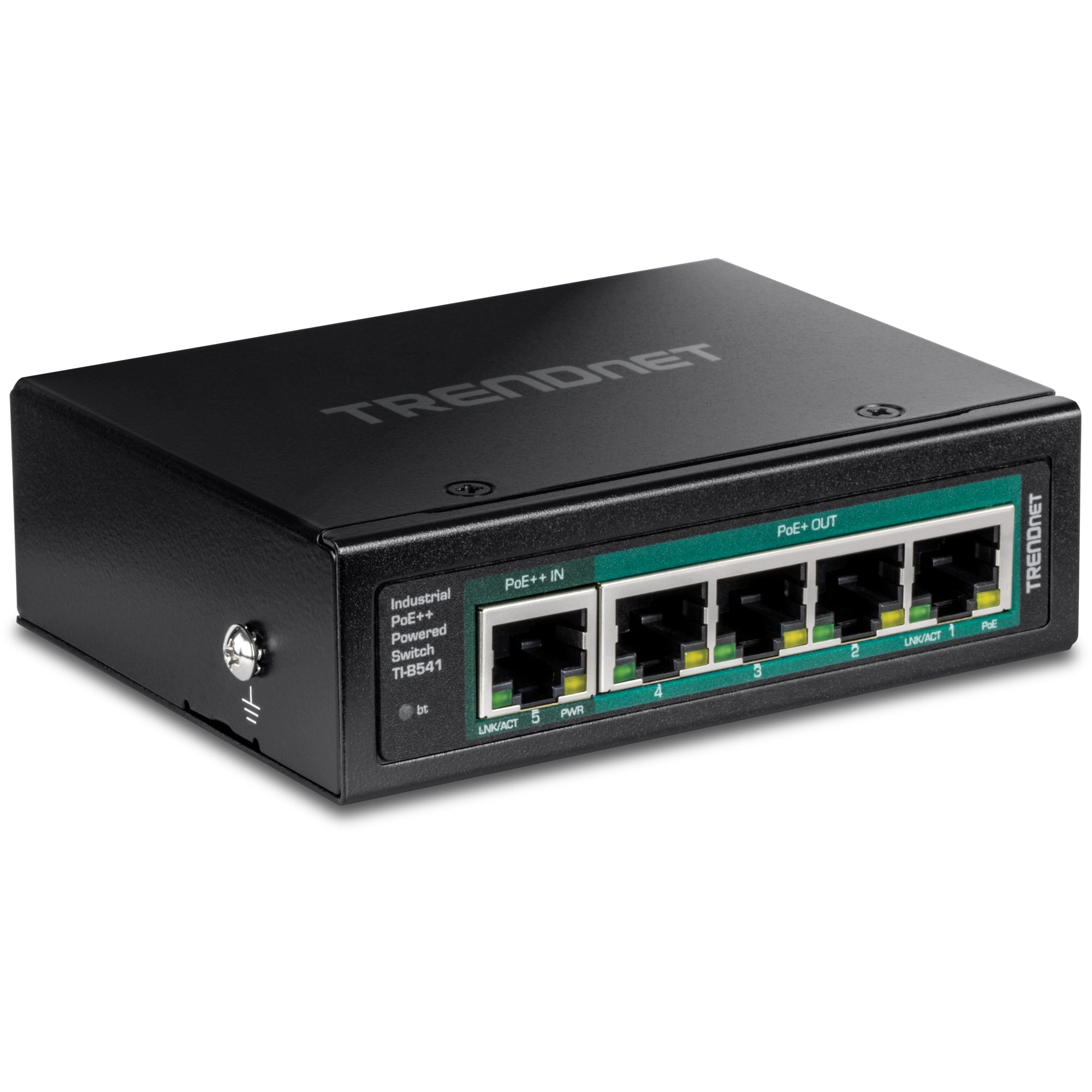 TI-B541 switch No administrado Gigabit Ethernet (10/100/1000) Energía sobre Ethernet (PoE) Negro