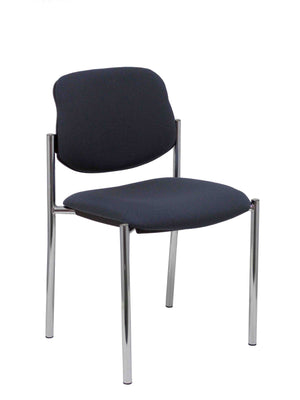 Silla fija Villalgordo bali gris oscuro chasis cromo