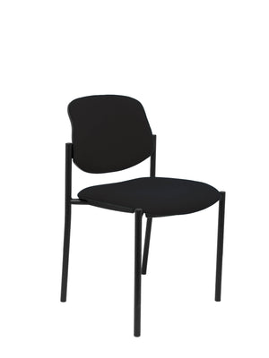Silla fija Villalgordo bali negro chasis negro