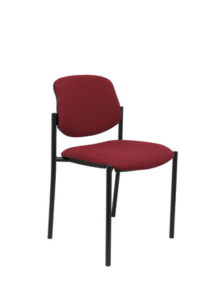 Silla fija Villalgordo bali granate chasis negro