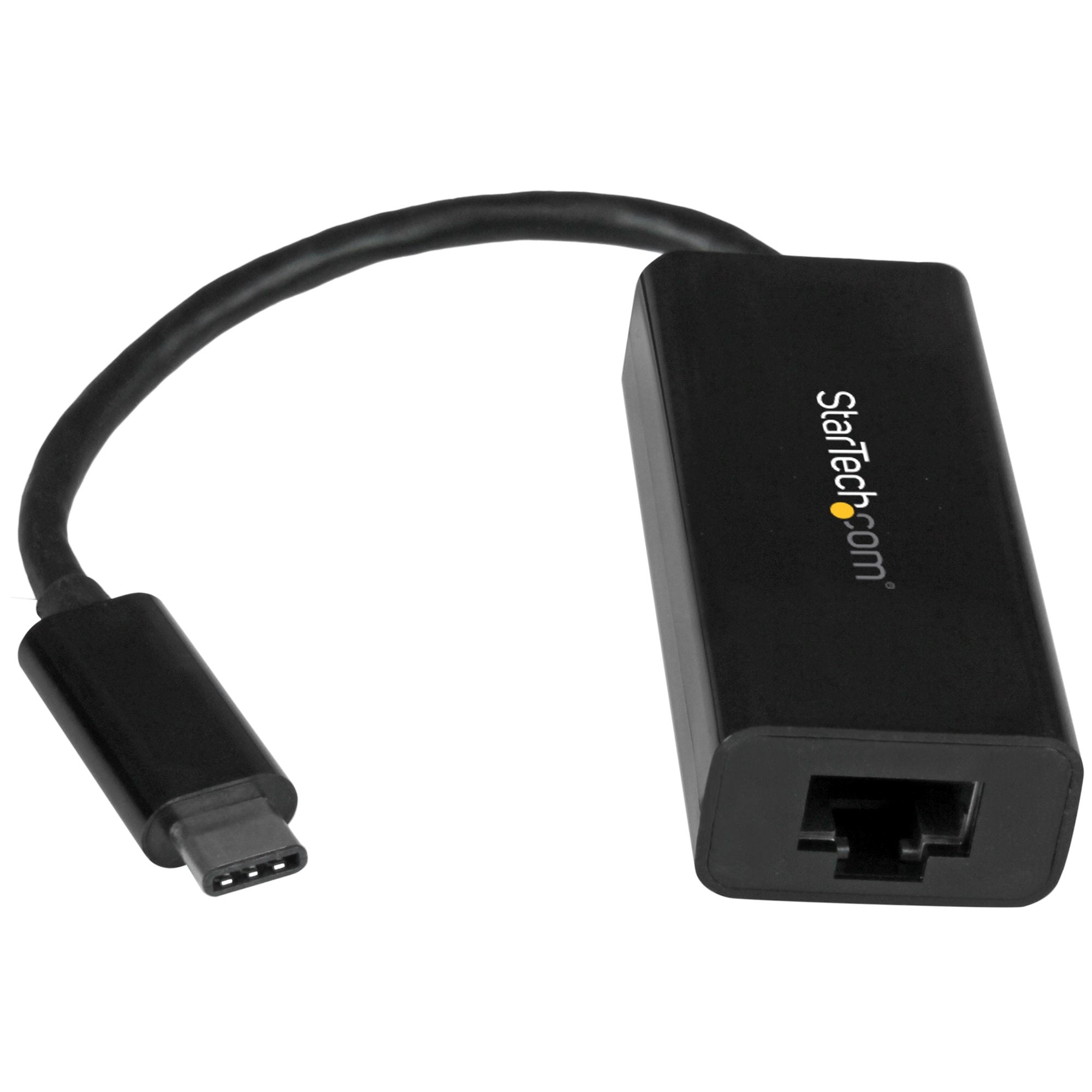 Adaptador de Red Ethernet Gigabit USB-C - Negro - Compatible con Thunderbolt 3 - Adaptador Externo USB Tipo C a Ethernet RJ45 - LAN - Windows y Mac