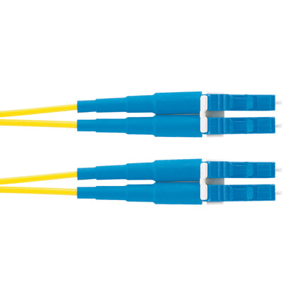 1m OS2 LC Duplex Cable de fibra óptica e InfiniBand Azul, Amarillo