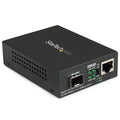 Conversor de Medios Ethernet Gigabit a Fibra con SFP abierto