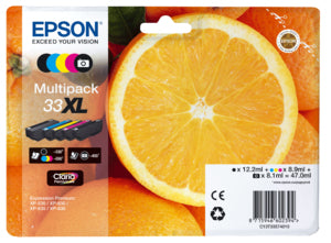 Oranges Multipack 5-colours 33XL Claria Premium Ink