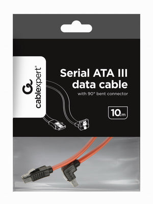 CC-SATAM-DATA90 cable de SATA 0,5 m Negro, Rojo