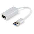 Adaptador de Red Ethernet Gigabit USB 3.0 - Plateado - Con Diseño Estilizado de Aluminio para MacBook, Chromebook or Tablet - Soporte Nativo de Controladores