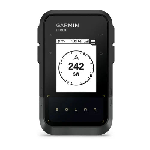 eTrex Solar navegador De mano 5,49 cm (2.16") 141 g Negro, Gris