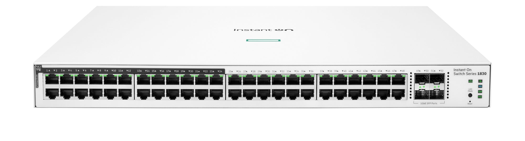 Aruba Networking Networking Instant On Switch 48p Gigabit CL4 PoE 4p SFP 370W 1830