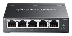 Omada ES205GP switch Gestionado Gigabit Ethernet (10/100/1000) Energía sobre Ethernet (PoE) Negro