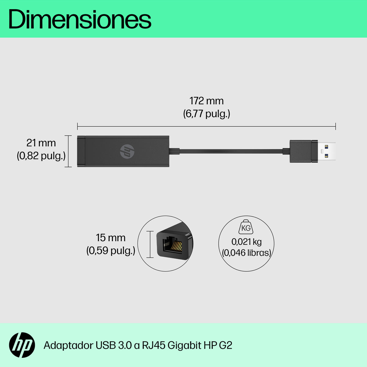Adaptador de USB 3.0 a Gigabit RJ45 G2