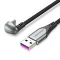 COHHG cable USB USB 2.0 1,5 m USB C USB A Gris