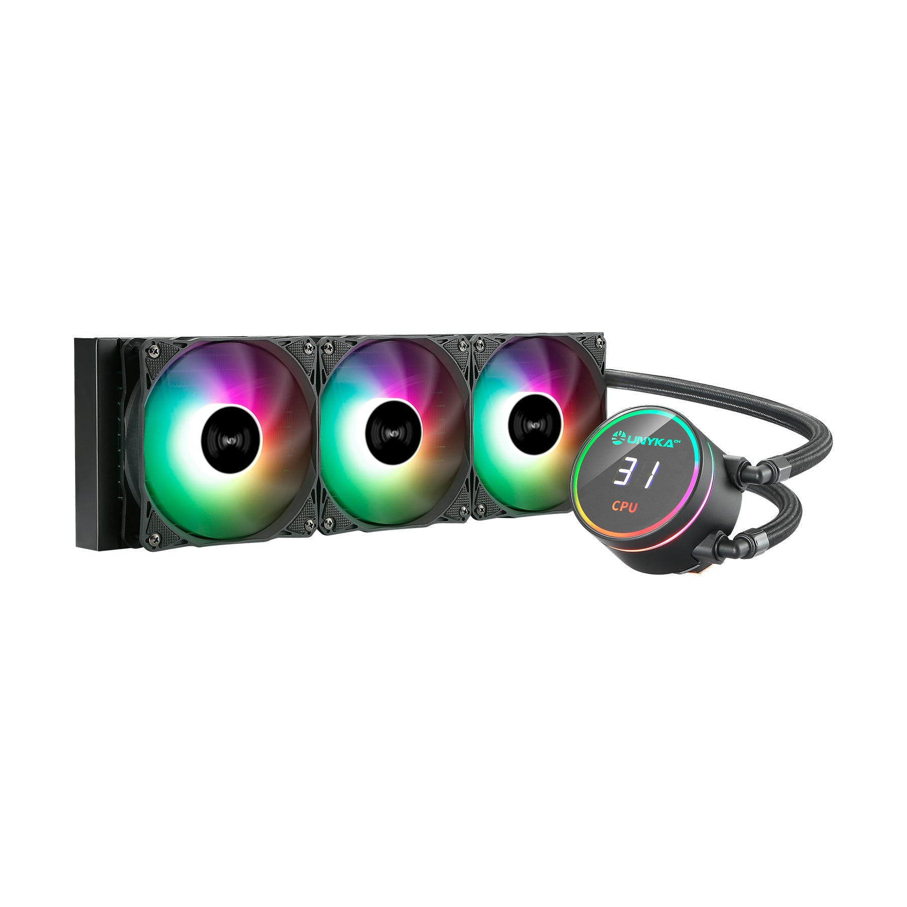 AquaStorm 360 Procesador Sistema de refrigeración líquida todo en uno 12 cm Negro 1 pieza(s)