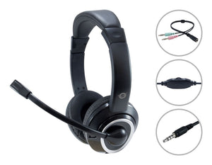 POLONA02BA auricular y casco Auriculares Alámbrico Diadema Juego Negro