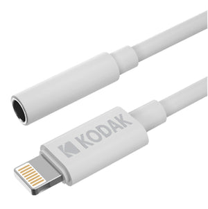 30425842 cable de teléfono móvil Blanco 0,1 m 3,5mm Lightning