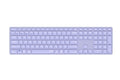 E9800M teclado Universal Bluetooth QWERTY Púrpura