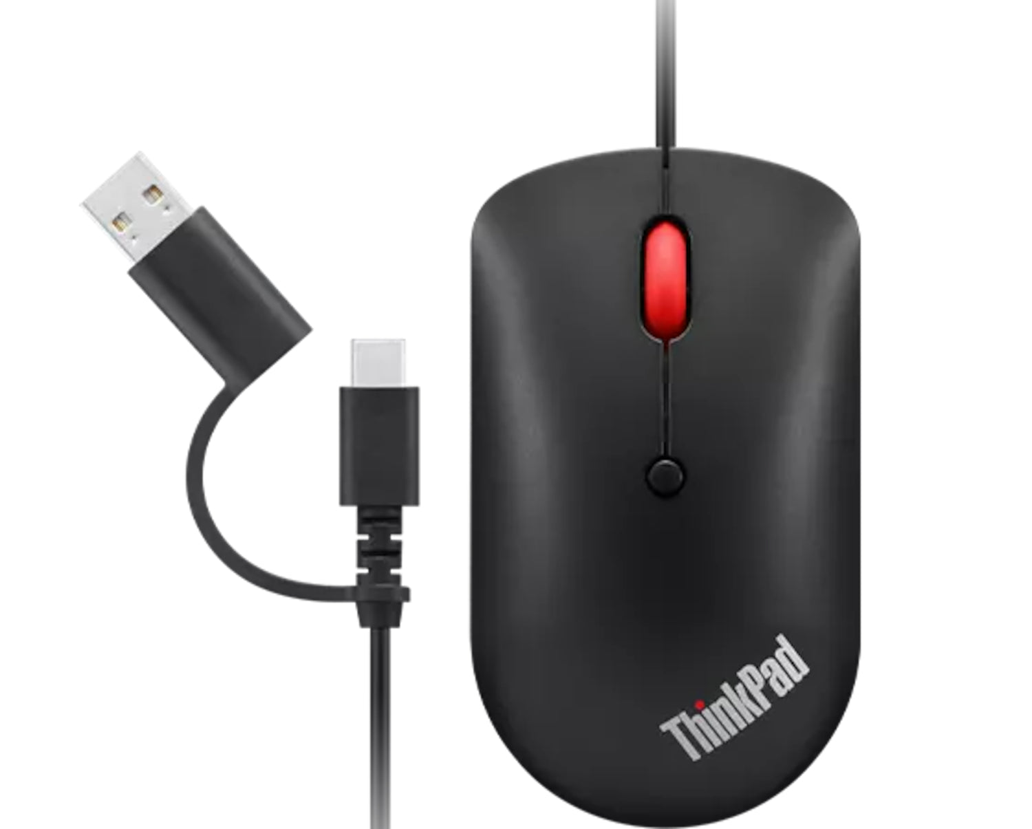 4Y51D20850 ratón Oficina Ambidextro USB Tipo C Óptico 2400 DPI
