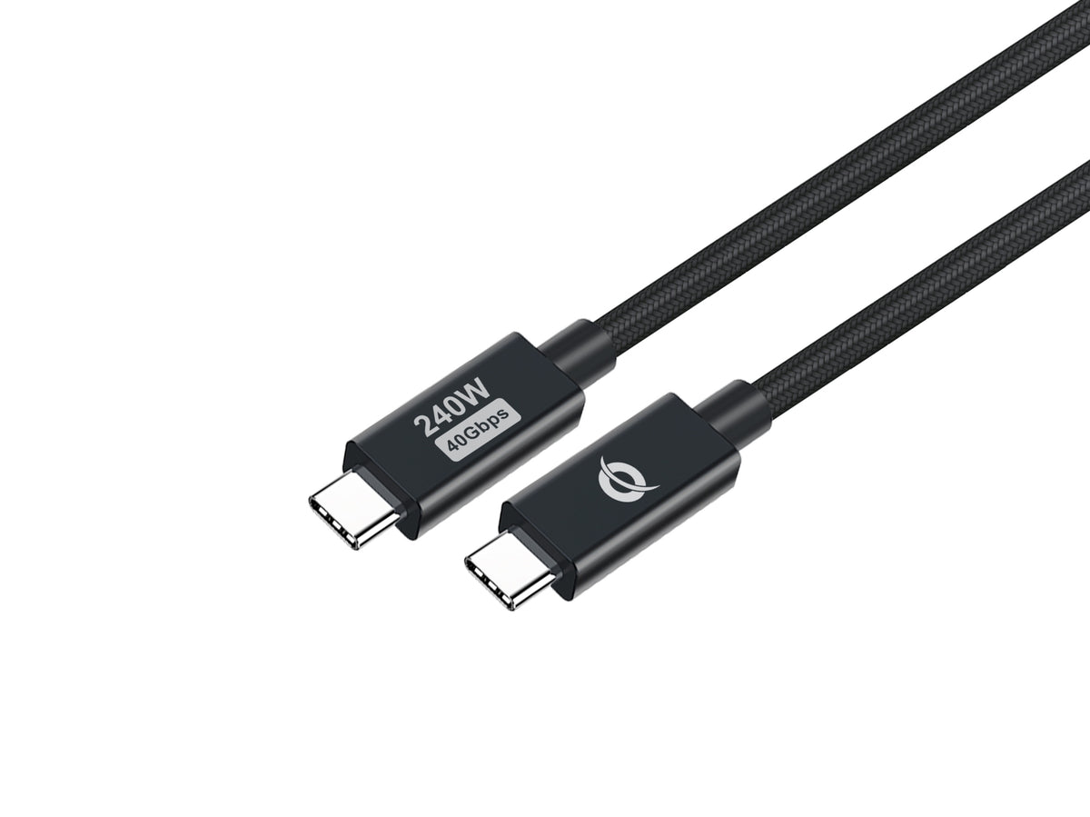 ETTA04B12 cable USB USB4 Gen 3x2 1,2 m USB C 40 Gbit/s 240 W Negro