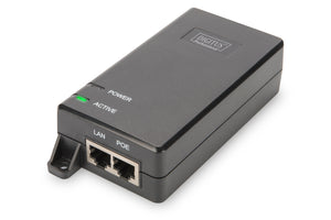 Inyector PoE+ Gigabit Ethernet, 802.3at, 30 W