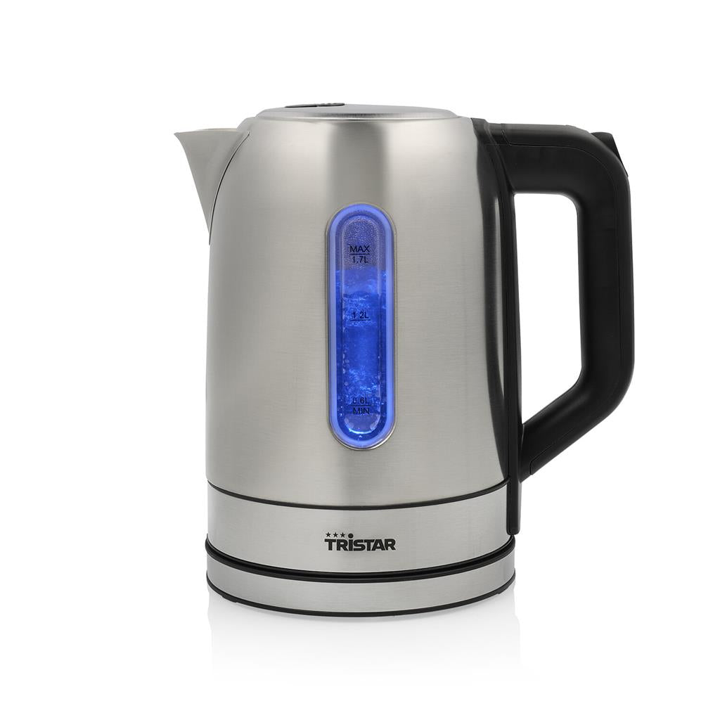 WK-1344 tetera eléctrica 1,7 L 2200 W Negro, Plata