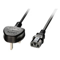 30434 cable de transmisión Negro 3 m Enchufe tipo G C13 acoplador