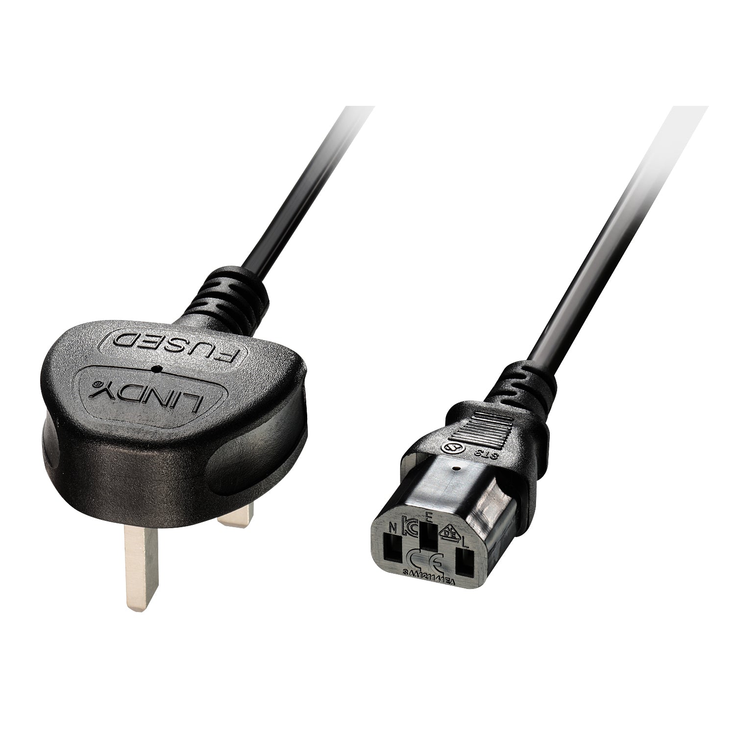 30434 cable de transmisión Negro 3 m Enchufe tipo G C13 acoplador