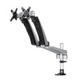 Soporte para Dos Monitores con Brazos Móviles - Apilable