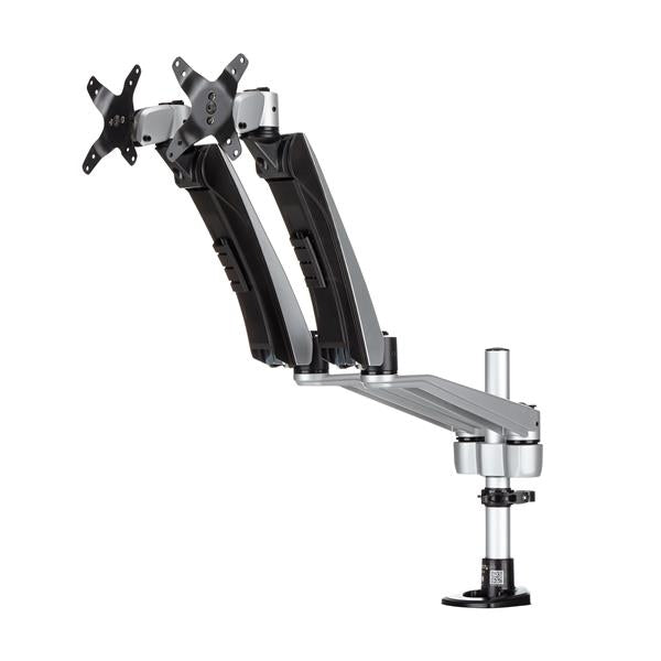 Soporte para Dos Monitores con Brazos Móviles - Apilable