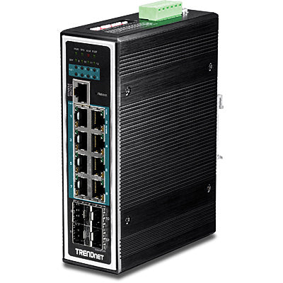 TI-PG1284i Gestionado L2+ Gigabit Ethernet (10/100/1000) Energía sobre Ethernet (PoE) Negro