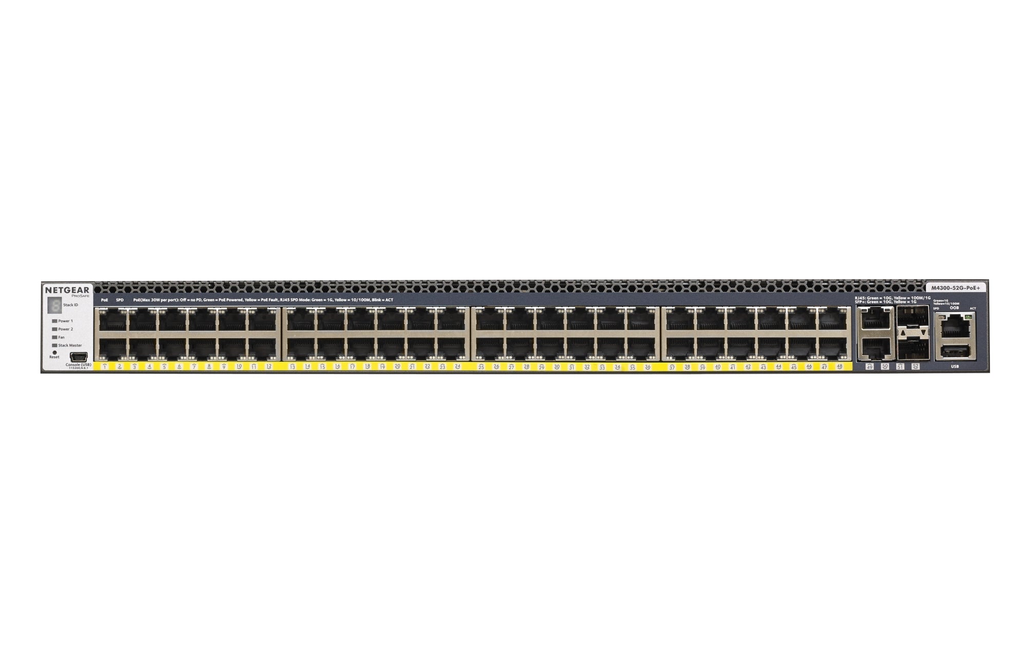 GSM4352PB Gestionado L2/L3/L4 Gigabit Ethernet (10/100/1000) Energía sobre Ethernet (PoE) 1U Negro