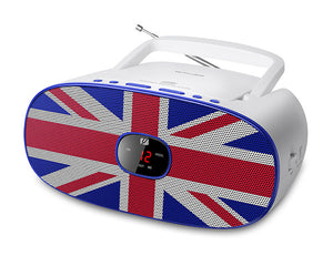MD-205UK sistema estéreo portátil Analógica FM, MW Azul, Rojo, Blanco