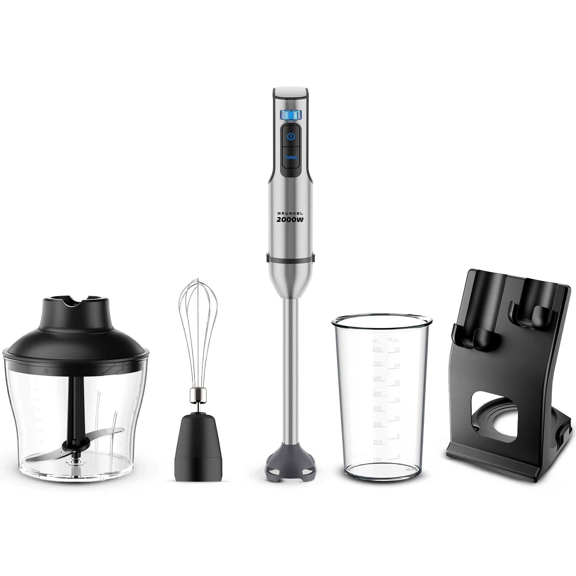 BM-2000SET licuadora 0,8 L Batidora de vaso 2000 W Acero inoxidable, Negro