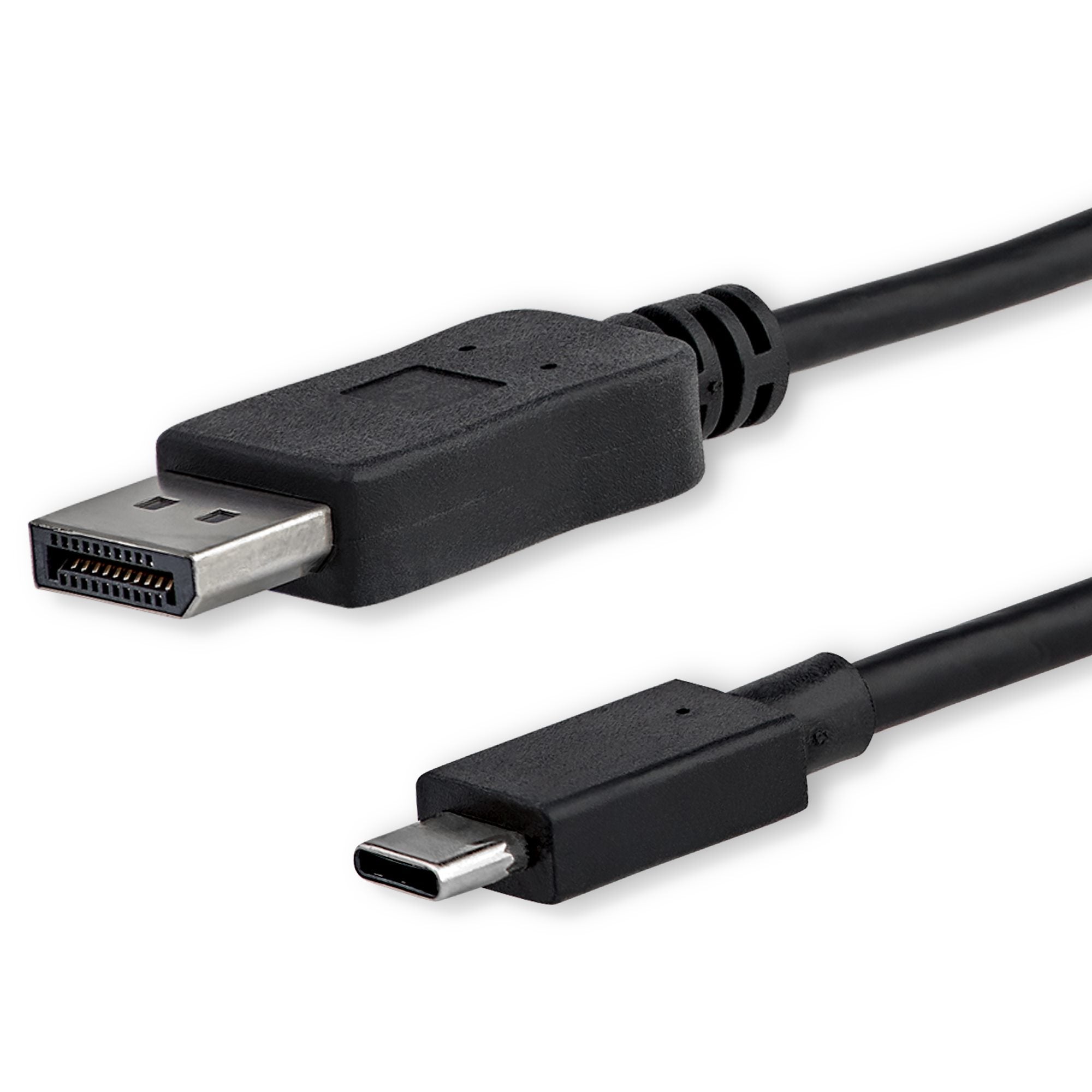 Cable 1,8m USB C a DisplayPort 1.2 de 4K a 60Hz - Adaptador Convertidor USB Tipo C a DisplayPort - HBR2 - Conversor USBC con Modo Alt - Compatible con Thunderbolt 3 - Negro