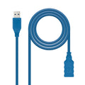 CABLE USB 3.0, TIPO A/M-A/H, AZUL, 2.0 M